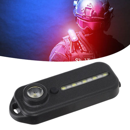 LED Warning Shoulder Light IPX3 USB Charging Bicycle Tail Lamp with 5 Light Modes Night Riding Equipment V1294-YM0523-3119210275211