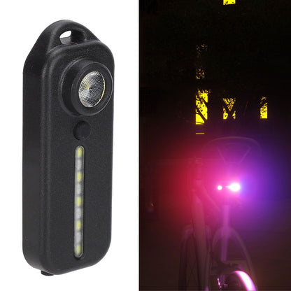 LED Warning Shoulder Light IPX3 USB Charging Bicycle Tail Lamp with 5 Light Modes Night Riding Equipment V1294-YM0523-3119210275211