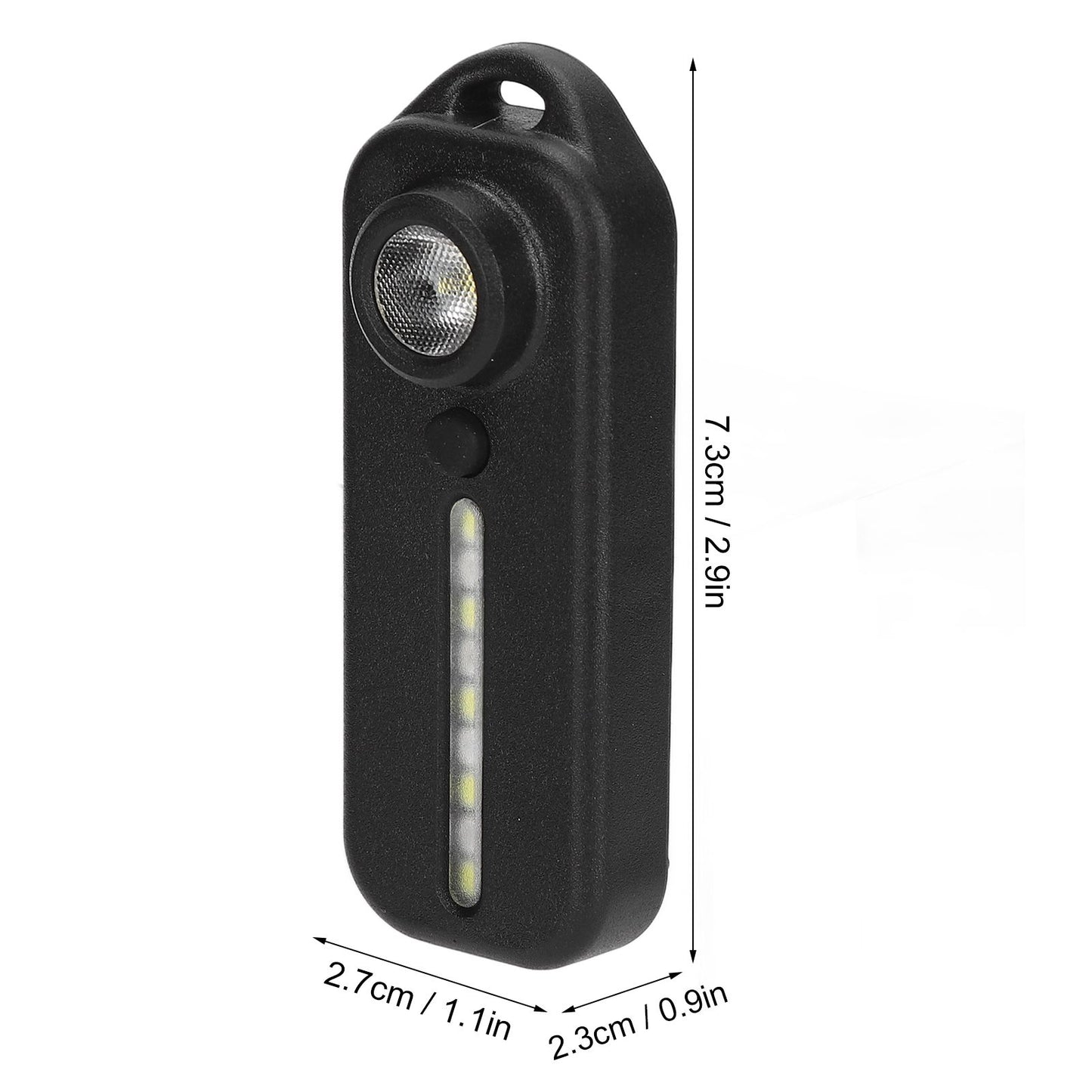 LED Warning Shoulder Light IPX3 USB Charging Bicycle Tail Lamp with 5 Light Modes Night Riding Equipment V1294-YM0523-3119210275211
