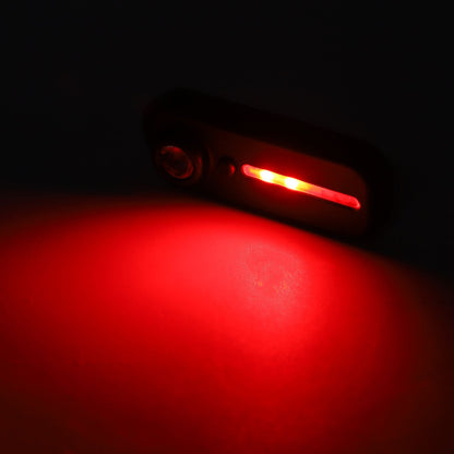 LED Warning Shoulder Light IPX3 USB Charging Bicycle Tail Lamp with 5 Light Modes Night Riding Equipment V1294-YM0523-3119210275211