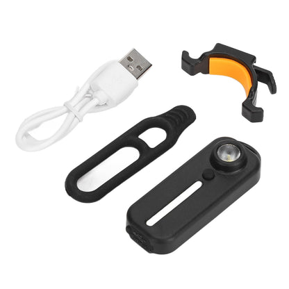 LED Warning Shoulder Light IPX3 USB Charging Bicycle Tail Lamp with 5 Light Modes Night Riding Equipment V1294-YM0523-3119210275211
