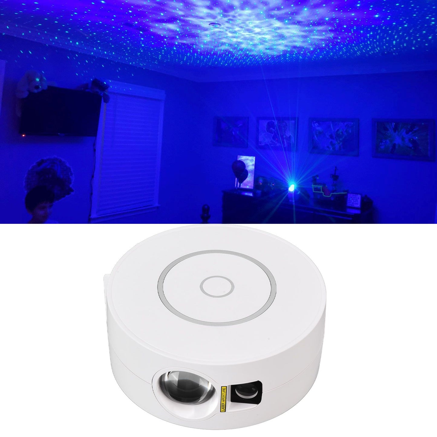 LED Star Projector Romantic Star Lamp App Control Night Light Projector for Bedroom Party KTV V1294-YM0523-3119210275911