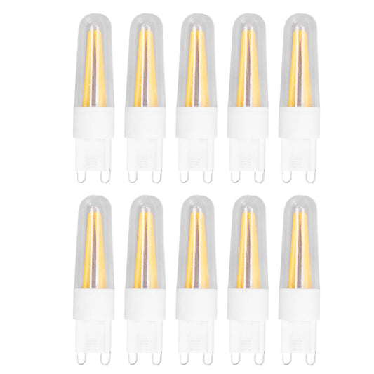 10Pcs G9 LED Bulb 3W 200LM Long Filament Bulbs for Chandelier Ceiling Lamp Table Lamp Warm White 220V V1294-YM0523-3119210279711