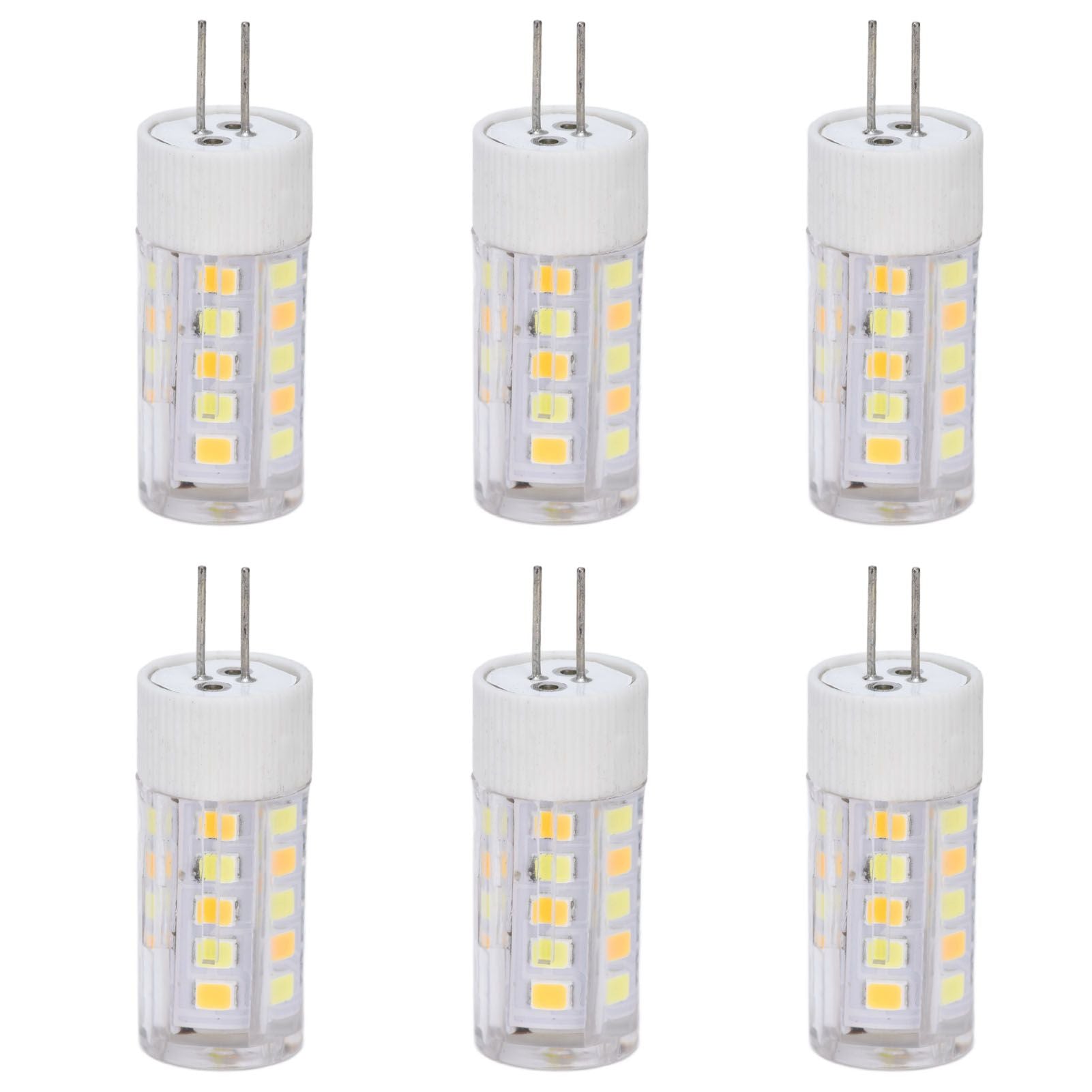 6PCS G4 Light Bulb 3 Light Color 220V Small Ceiling Lamp Bulb Wall Lamp Bulb for Home OfficeG4 3W 32LED V1294-YM0523-3119210280111