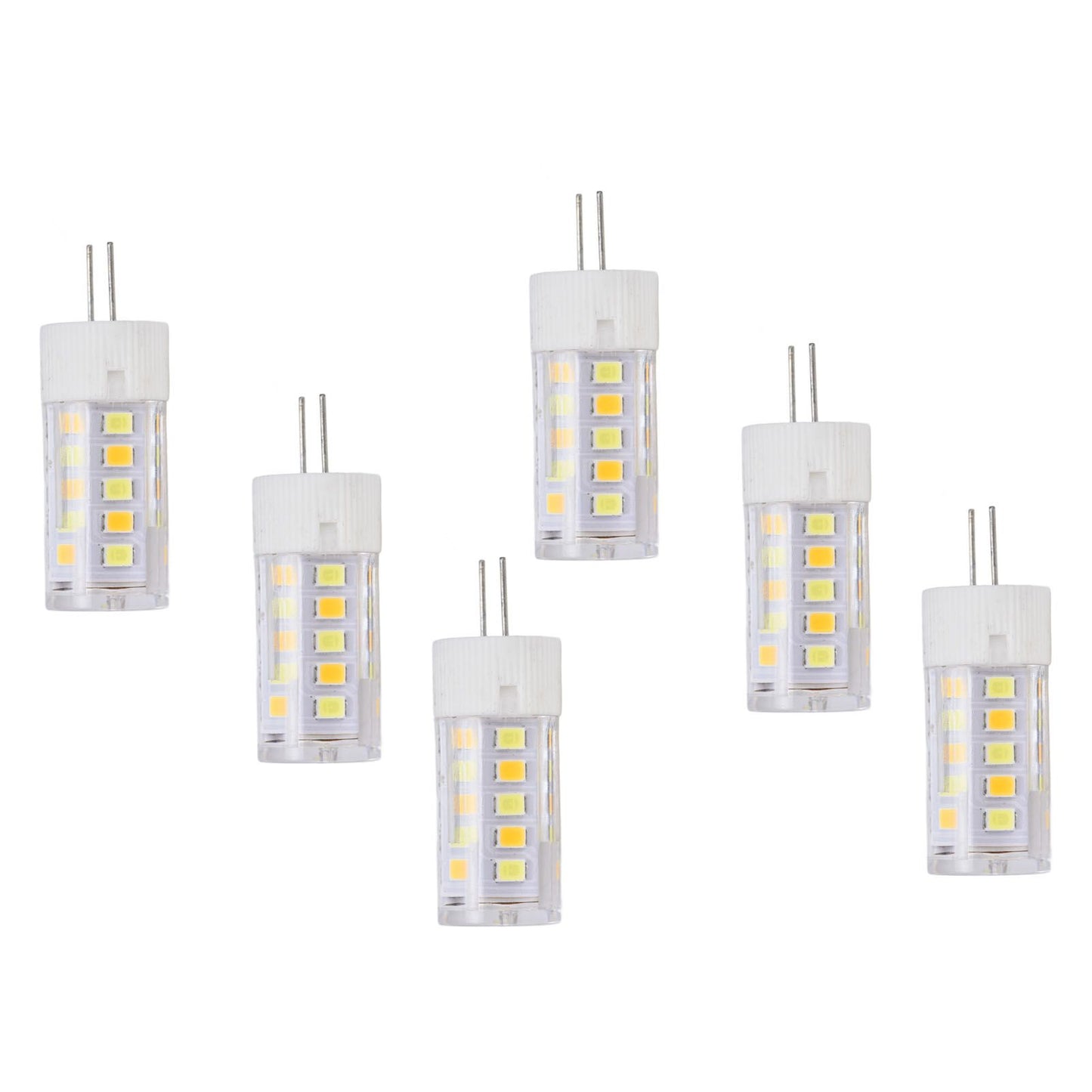 6PCS G4 Light Bulb 3 Light Color 220V Small Ceiling Lamp Bulb Wall Lamp Bulb for Home OfficeG4 3W 32LED V1294-YM0523-3119210280111
