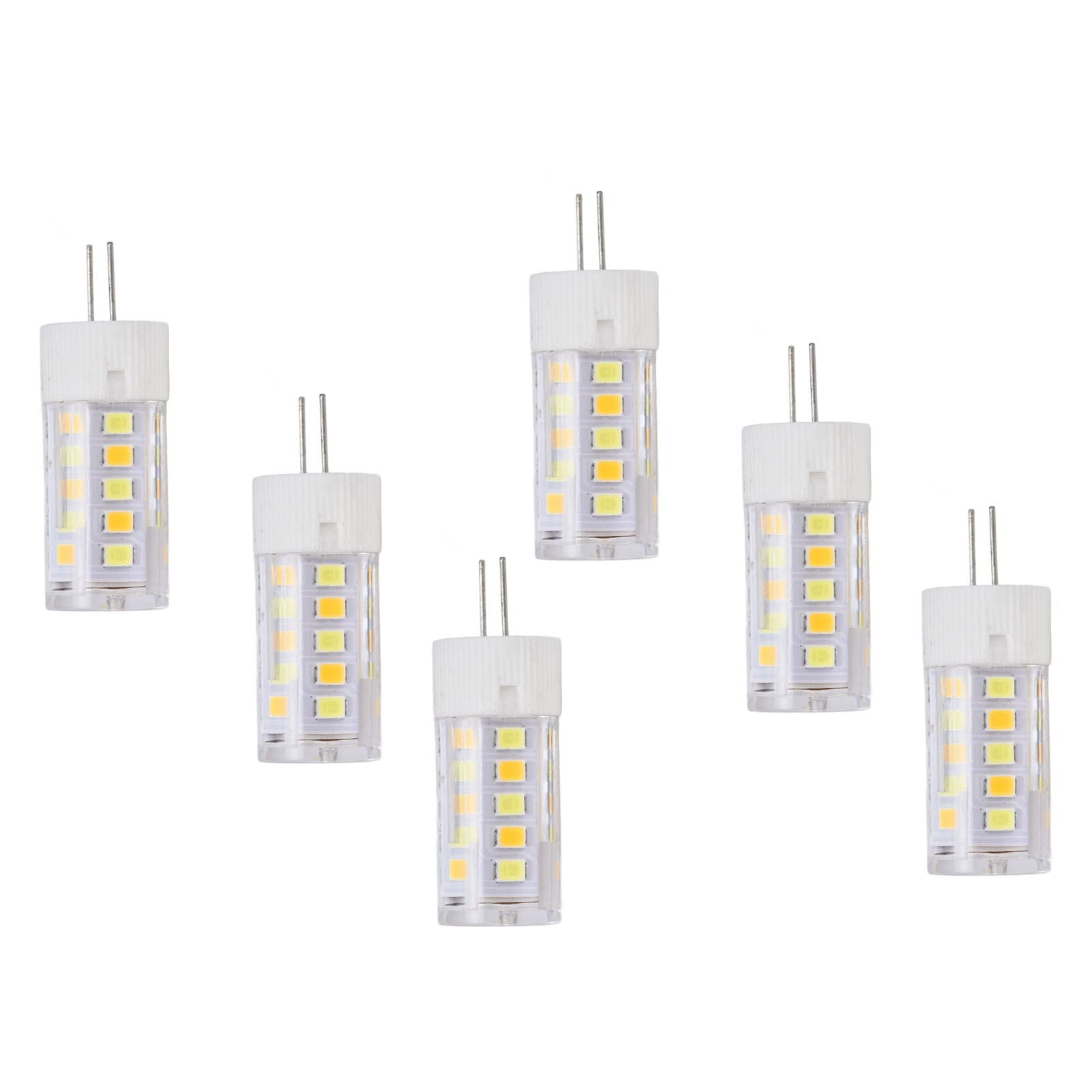 6PCS G4 Light Bulb 3 Light Color 220V Small Ceiling Lamp Bulb Wall Lamp Bulb for Home OfficeG4 3W 32LED V1294-YM0523-3119210280111