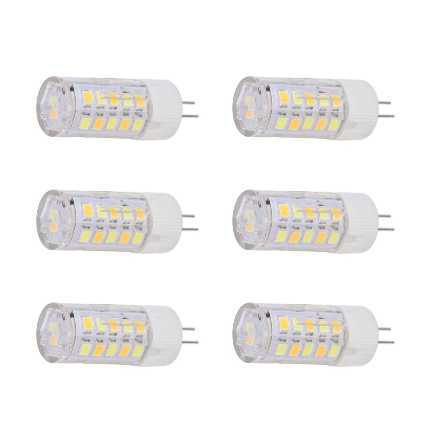 6PCS G4 Light Bulb 3 Light Color 220V Small Ceiling Lamp Bulb Wall Lamp Bulb for Home OfficeG4 3W 32LED V1294-YM0523-3119210280111