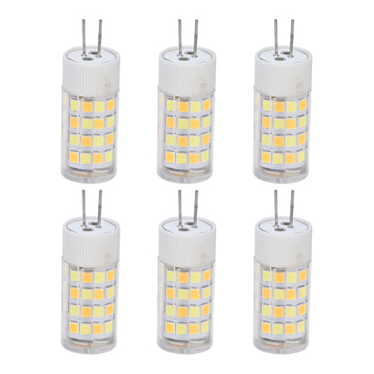 6PCS G4 Light Bulb 3 Light Color 220V Small Ceiling Lamp Bulb Wall Lamp Bulb for Home OfficeG4 5W 52LED V1294-YM0523-3119210280112