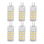 6PCS G4 Light Bulb 3 Light Color 220V Small Ceiling Lamp Bulb Wall Lamp Bulb for Home OfficeG4 5W 52LED V1294-YM0523-3119210280112
