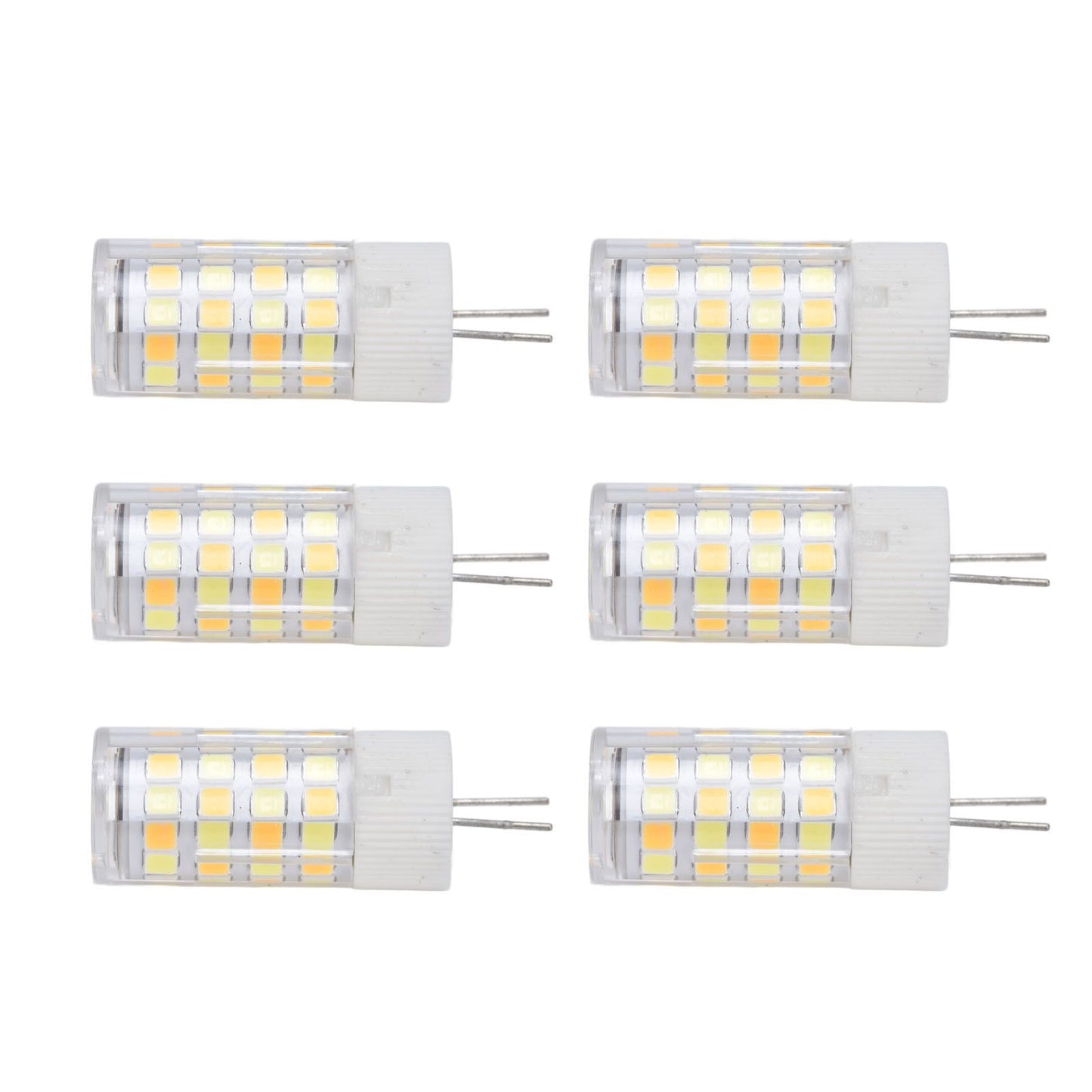 6PCS G4 Light Bulb 3 Light Color 220V Small Ceiling Lamp Bulb Wall Lamp Bulb for Home OfficeG4 5W 52LED V1294-YM0523-3119210280112