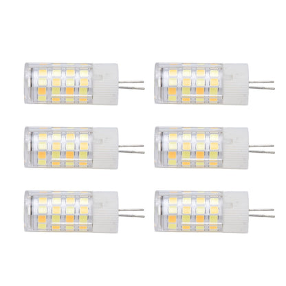 6PCS G4 Light Bulb 3 Light Color 220V Small Ceiling Lamp Bulb Wall Lamp Bulb for Home OfficeG4 5W 52LED V1294-YM0523-3119210280112