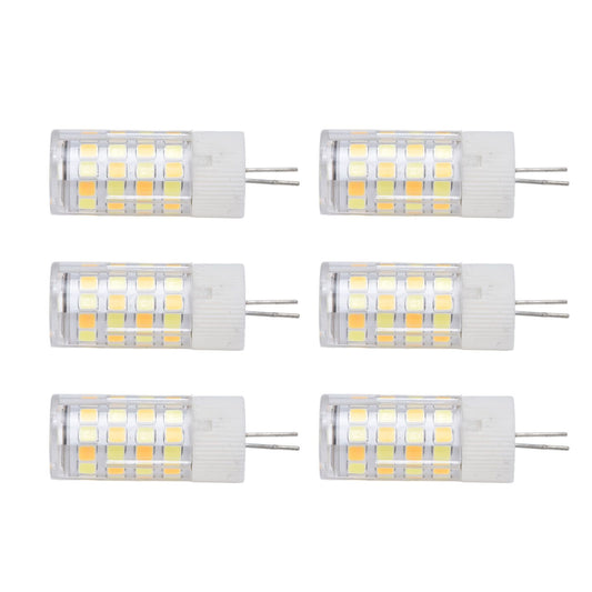 6PCS G4 Light Bulb 3 Light Color 220V Small Ceiling Lamp Bulb Wall Lamp Bulb for Home OfficeG4 5W 52LED V1294-YM0523-3119210280112