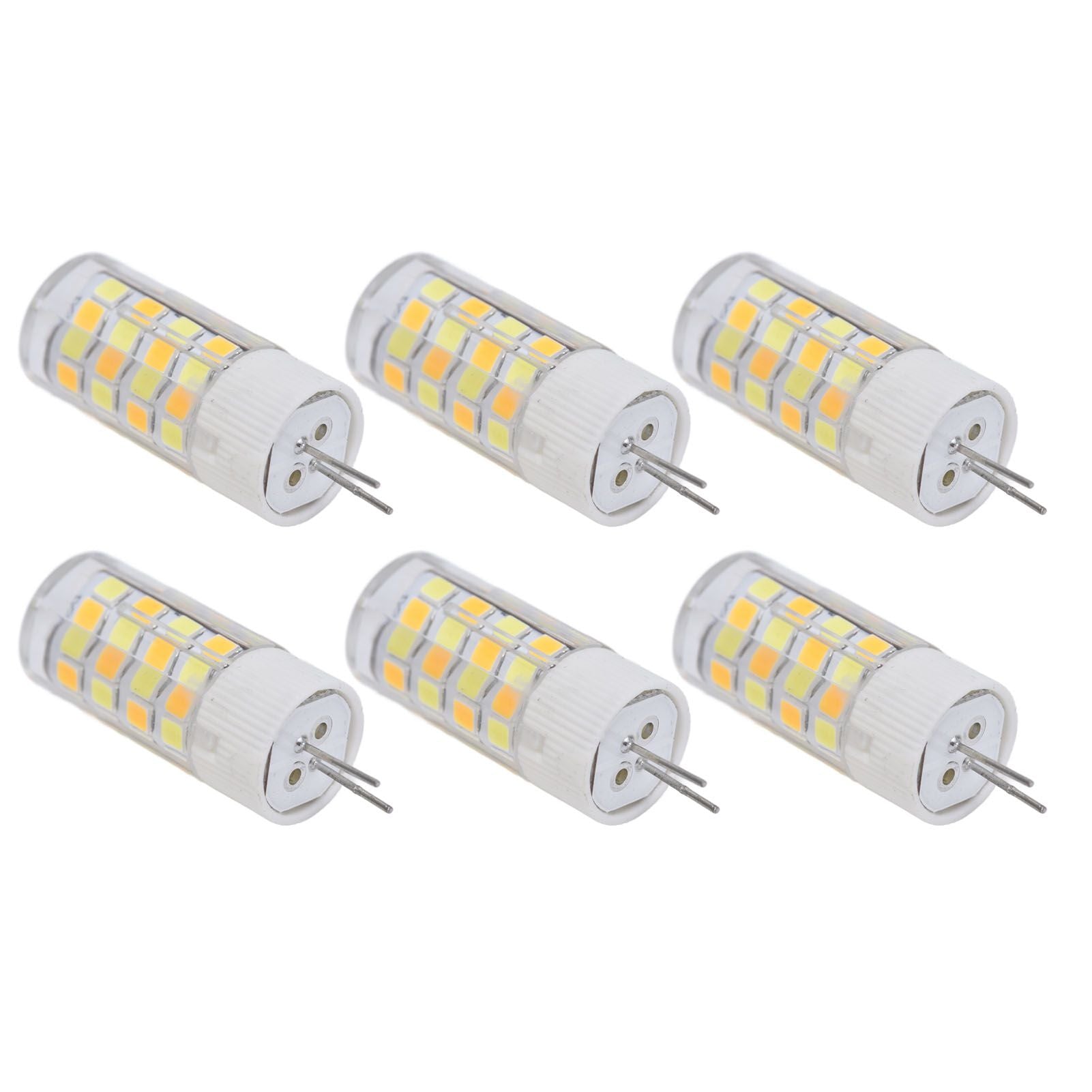 6PCS G4 Light Bulb 3 Light Color 220V Small Ceiling Lamp Bulb Wall Lamp Bulb for Home OfficeG4 5W 52LED V1294-YM0523-3119210280112