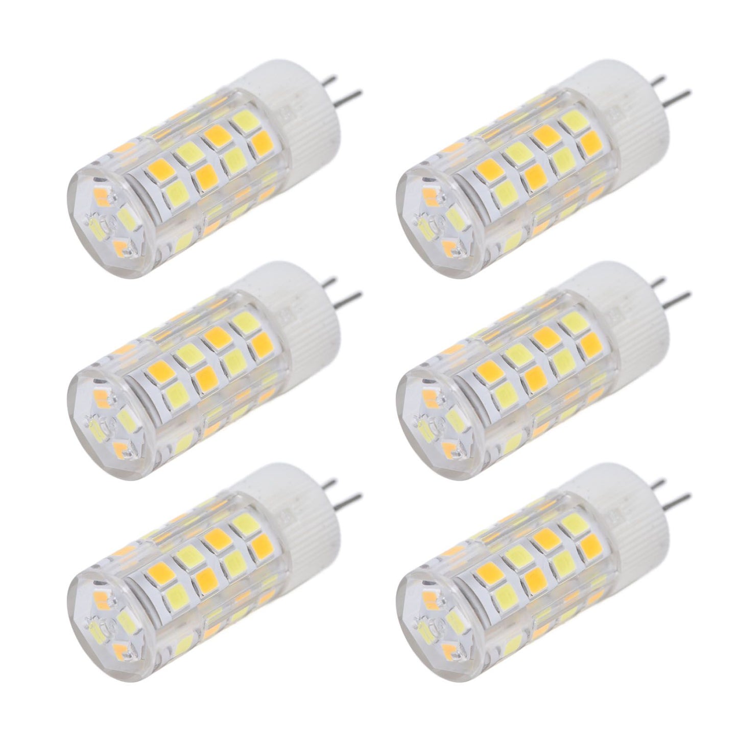 6PCS G4 Light Bulb 3 Light Color 220V Small Ceiling Lamp Bulb Wall Lamp Bulb for Home OfficeG4 5W 52LED V1294-YM0523-3119210280112