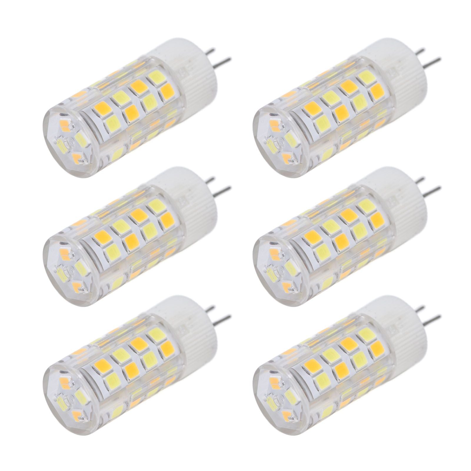 6PCS G4 Light Bulb 3 Light Color 220V Small Ceiling Lamp Bulb Wall Lamp Bulb for Home OfficeG4 5W 52LED V1294-YM0523-3119210280112