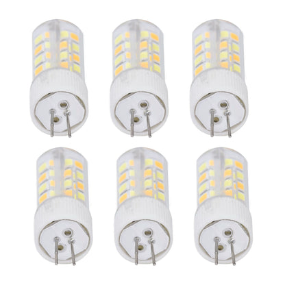 6PCS G4 Light Bulb 3 Light Color 220V Small Ceiling Lamp Bulb Wall Lamp Bulb for Home OfficeG4 5W 52LED V1294-YM0523-3119210280112