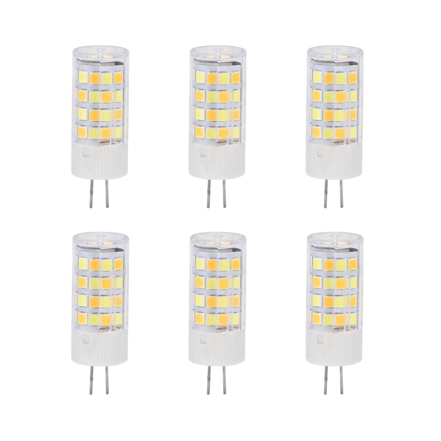 6PCS G4 Light Bulb 3 Light Color 220V Small Ceiling Lamp Bulb Wall Lamp Bulb for Home OfficeG4 5W 52LED V1294-YM0523-3119210280112