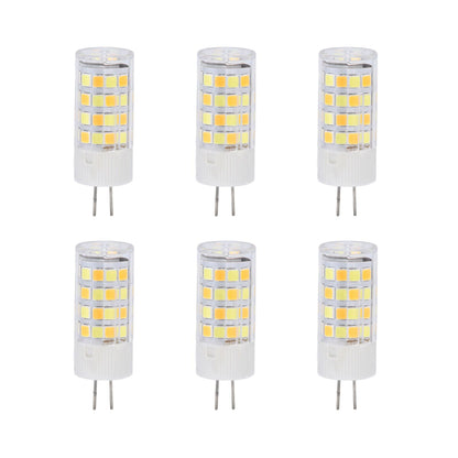 6PCS G4 Light Bulb 3 Light Color 220V Small Ceiling Lamp Bulb Wall Lamp Bulb for Home OfficeG4 5W 52LED V1294-YM0523-3119210280112