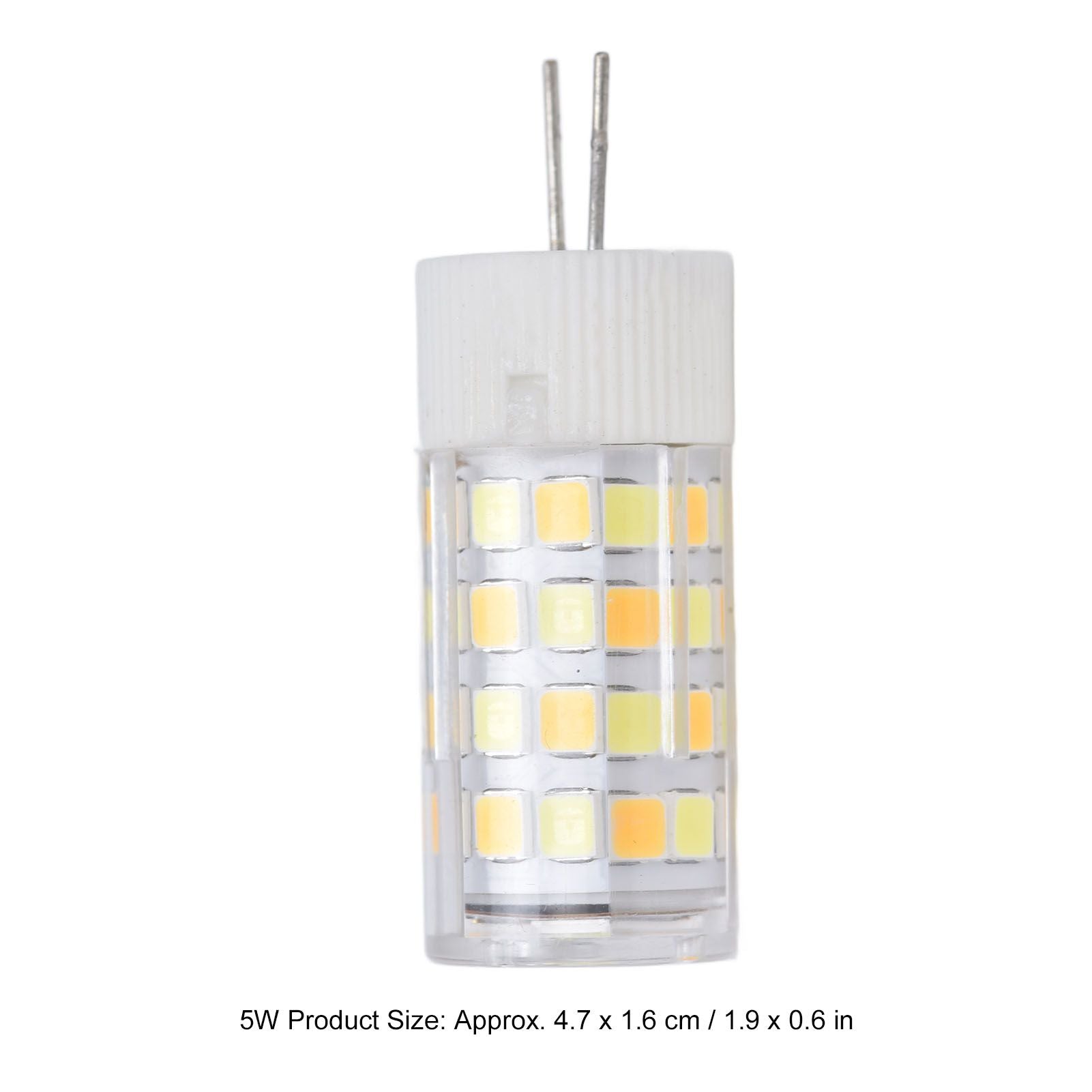 6PCS G4 Light Bulb 3 Light Color 220V Small Ceiling Lamp Bulb Wall Lamp Bulb for Home OfficeG4 5W 52LED V1294-YM0523-3119210280112