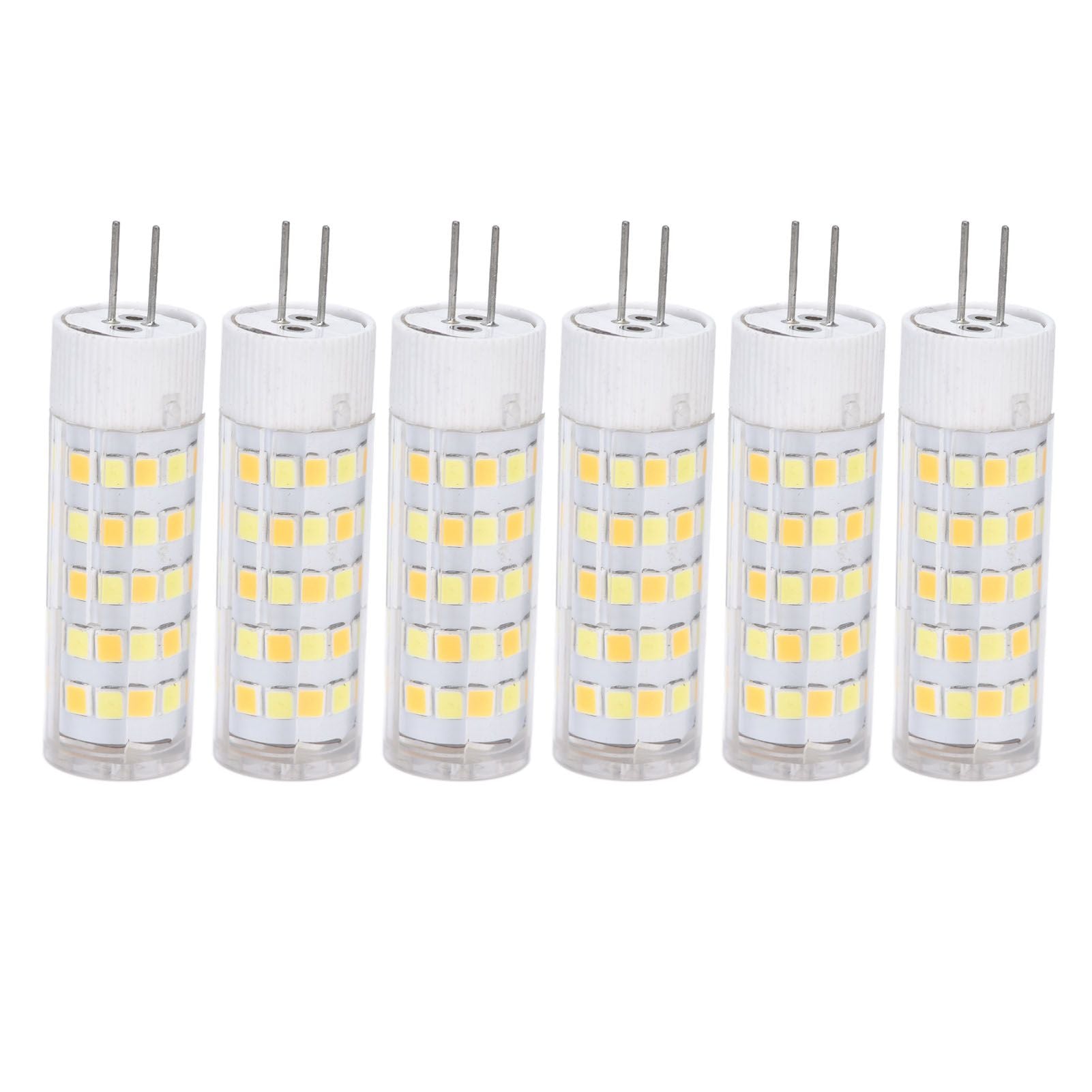 6PCS G4 Light Bulb 3 Light Color 220V Small Ceiling Lamp Bulb Wall Lamp Bulb for Home OfficeG4 7W 64LED V1294-YM0523-3119210280113