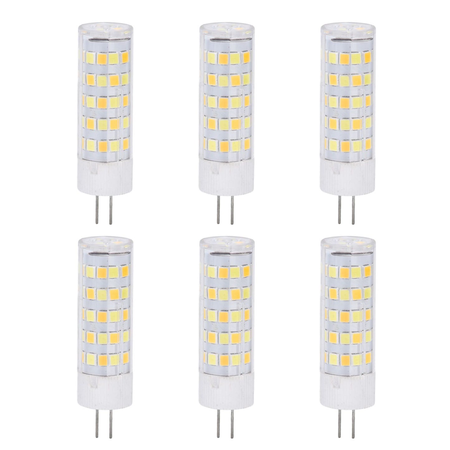 6PCS G4 Light Bulb 3 Light Color 220V Small Ceiling Lamp Bulb Wall Lamp Bulb for Home OfficeG4 7W 64LED V1294-YM0523-3119210280113