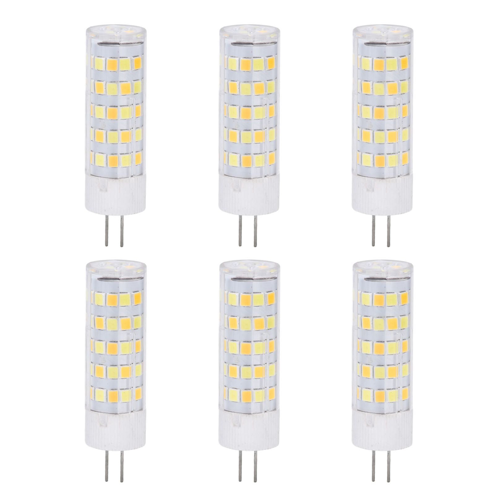 6PCS G4 Light Bulb 3 Light Color 220V Small Ceiling Lamp Bulb Wall Lamp Bulb for Home OfficeG4 7W 64LED V1294-YM0523-3119210280113