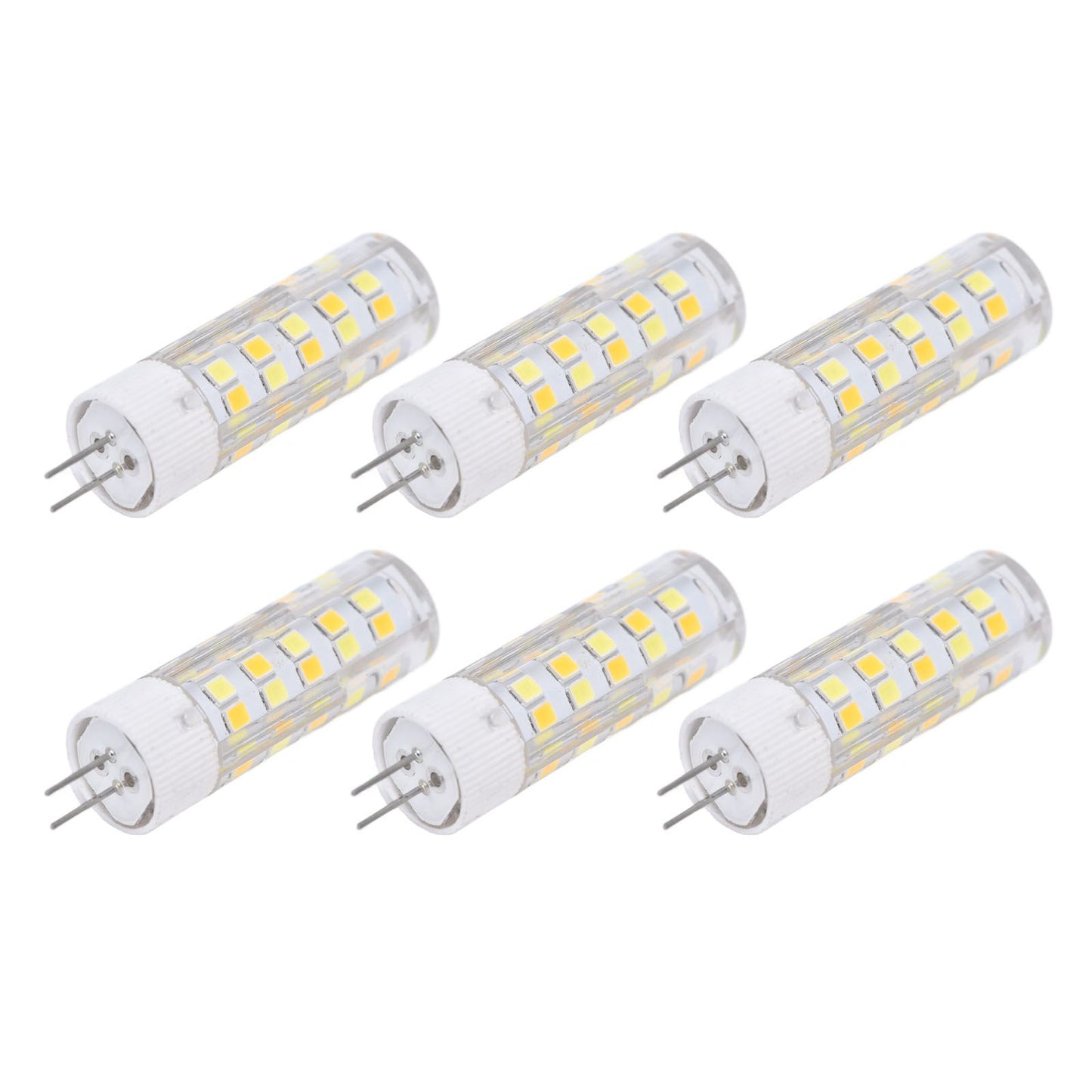 6PCS G4 Light Bulb 3 Light Color 220V Small Ceiling Lamp Bulb Wall Lamp Bulb for Home OfficeG4 7W 64LED V1294-YM0523-3119210280113