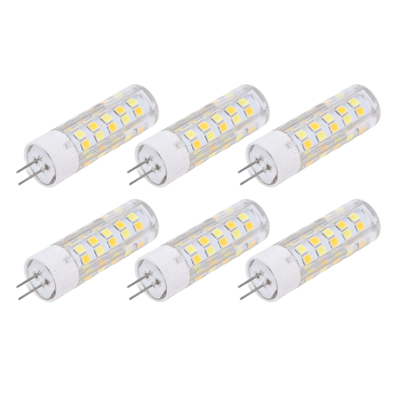 6PCS G4 Light Bulb 3 Light Color 220V Small Ceiling Lamp Bulb Wall Lamp Bulb for Home OfficeG4 7W 64LED V1294-YM0523-3119210280113