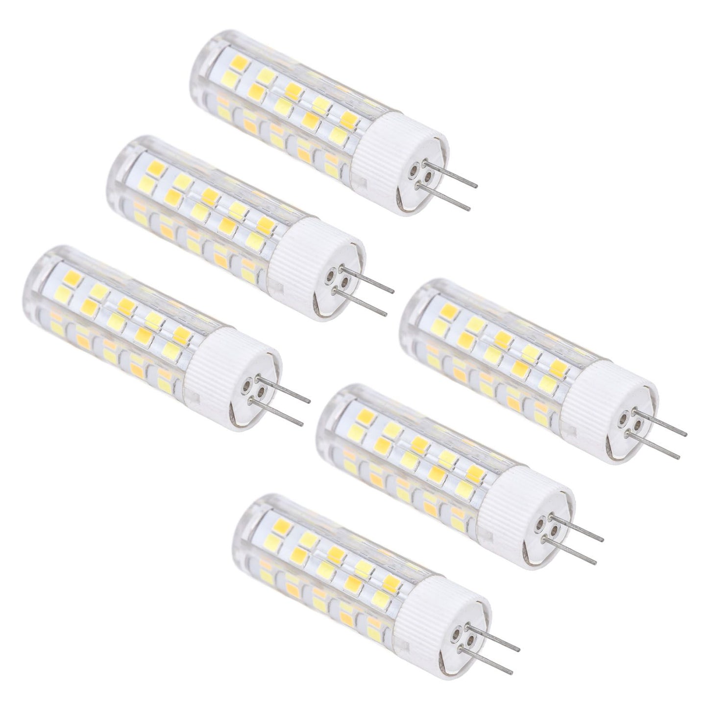 6PCS G4 Light Bulb 3 Light Color 220V Small Ceiling Lamp Bulb Wall Lamp Bulb for Home OfficeG4 7W 64LED V1294-YM0523-3119210280113