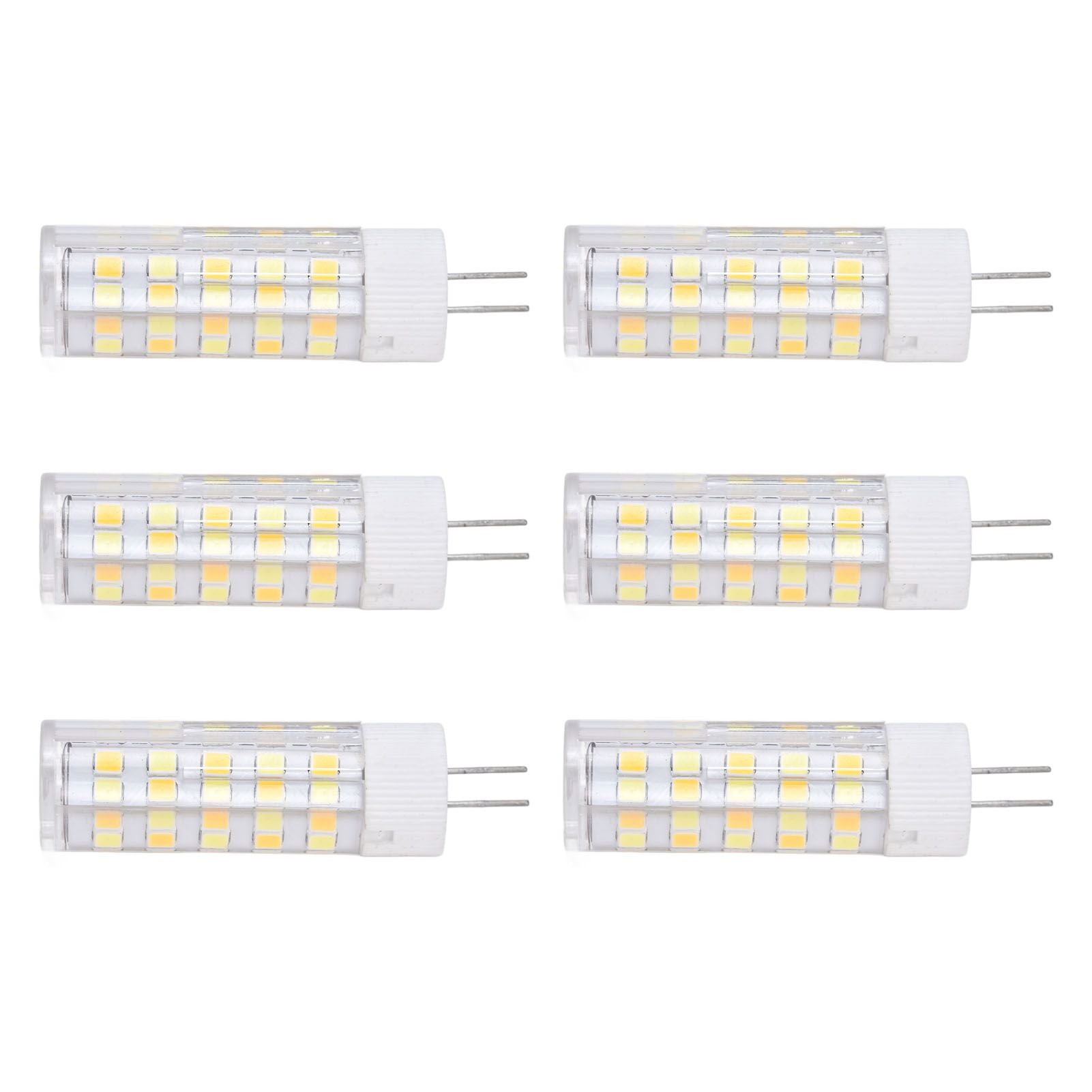 6PCS G4 Light Bulb 3 Light Color 220V Small Ceiling Lamp Bulb Wall Lamp Bulb for Home OfficeG4 7W 64LED V1294-YM0523-3119210280113
