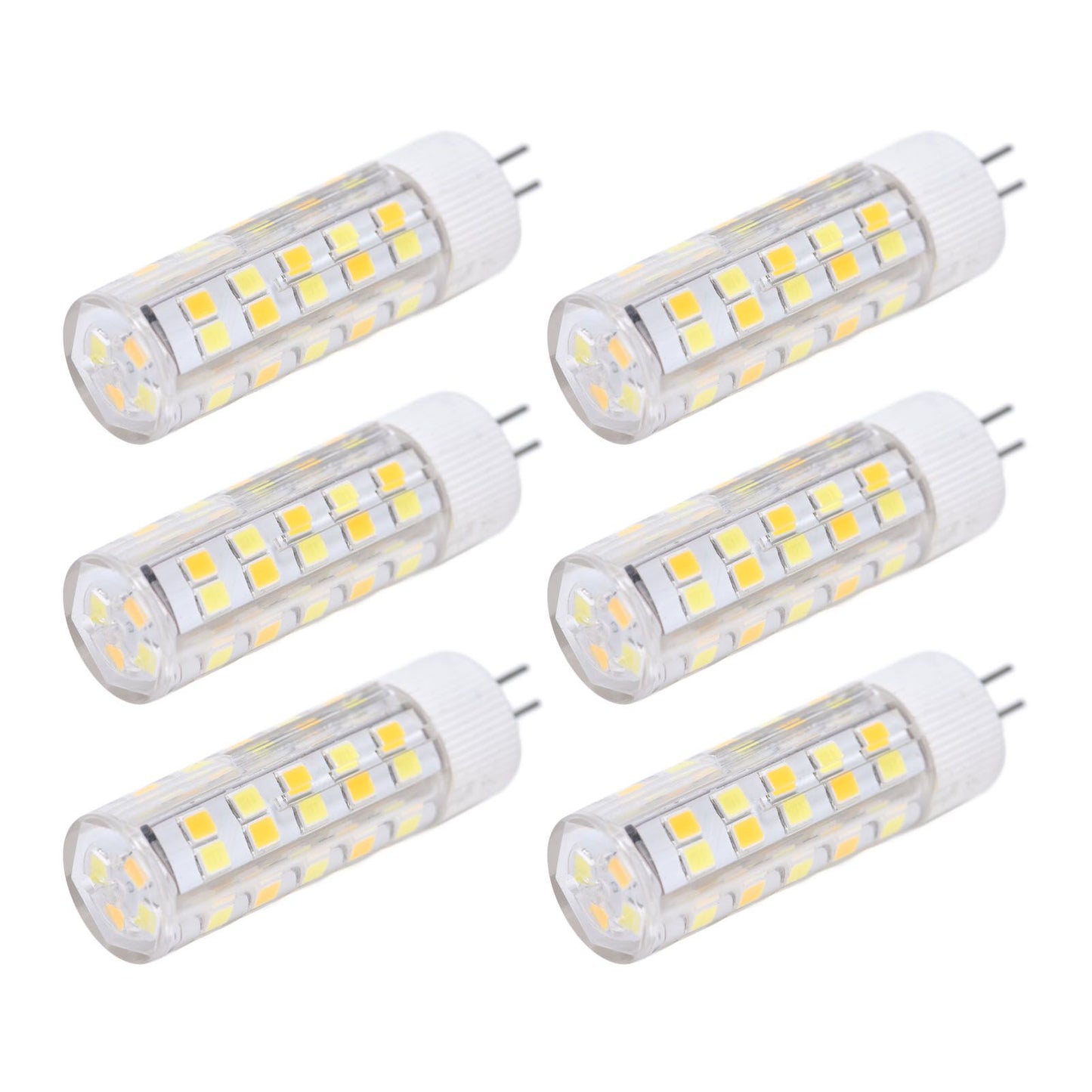 6PCS G4 Light Bulb 3 Light Color 220V Small Ceiling Lamp Bulb Wall Lamp Bulb for Home OfficeG4 7W 64LED V1294-YM0523-3119210280113