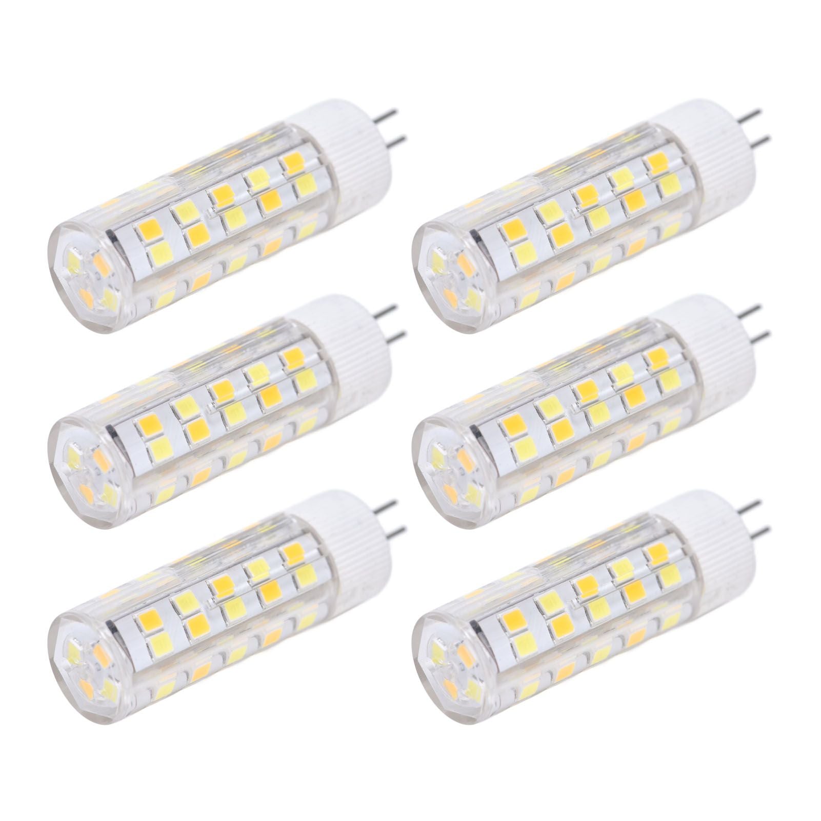 6PCS G4 Light Bulb 3 Light Color 220V Small Ceiling Lamp Bulb Wall Lamp Bulb for Home OfficeG4 7W 64LED V1294-YM0523-3119210280113