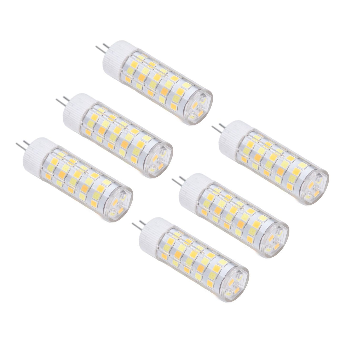 6PCS G4 Light Bulb 3 Light Color 220V Small Ceiling Lamp Bulb Wall Lamp Bulb for Home OfficeG4 7W 64LED V1294-YM0523-3119210280113