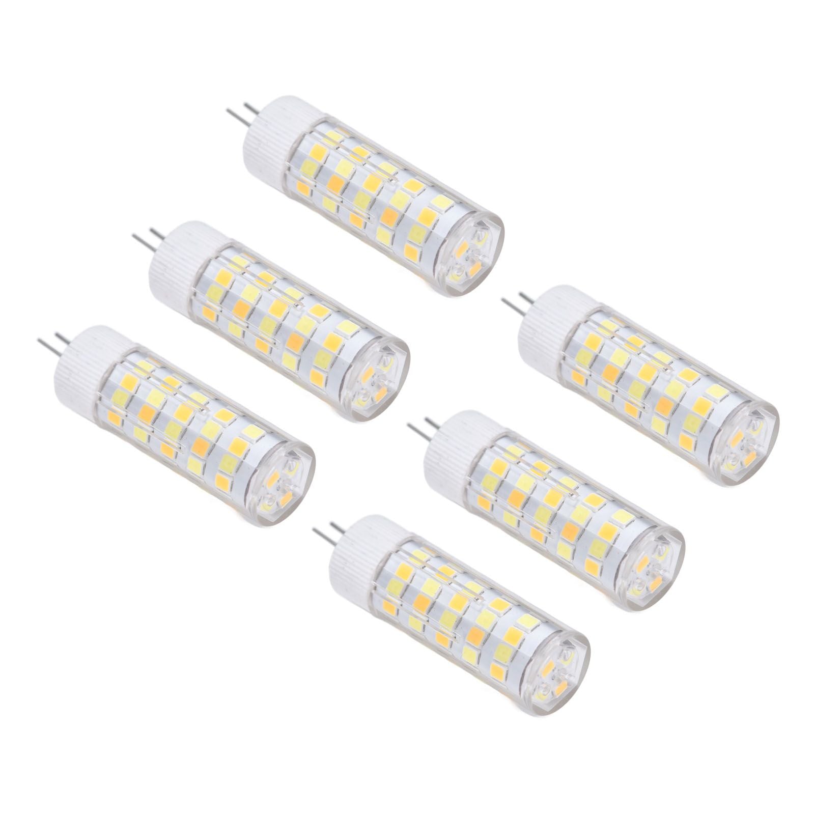 6PCS G4 Light Bulb 3 Light Color 220V Small Ceiling Lamp Bulb Wall Lamp Bulb for Home OfficeG4 7W 64LED V1294-YM0523-3119210280113