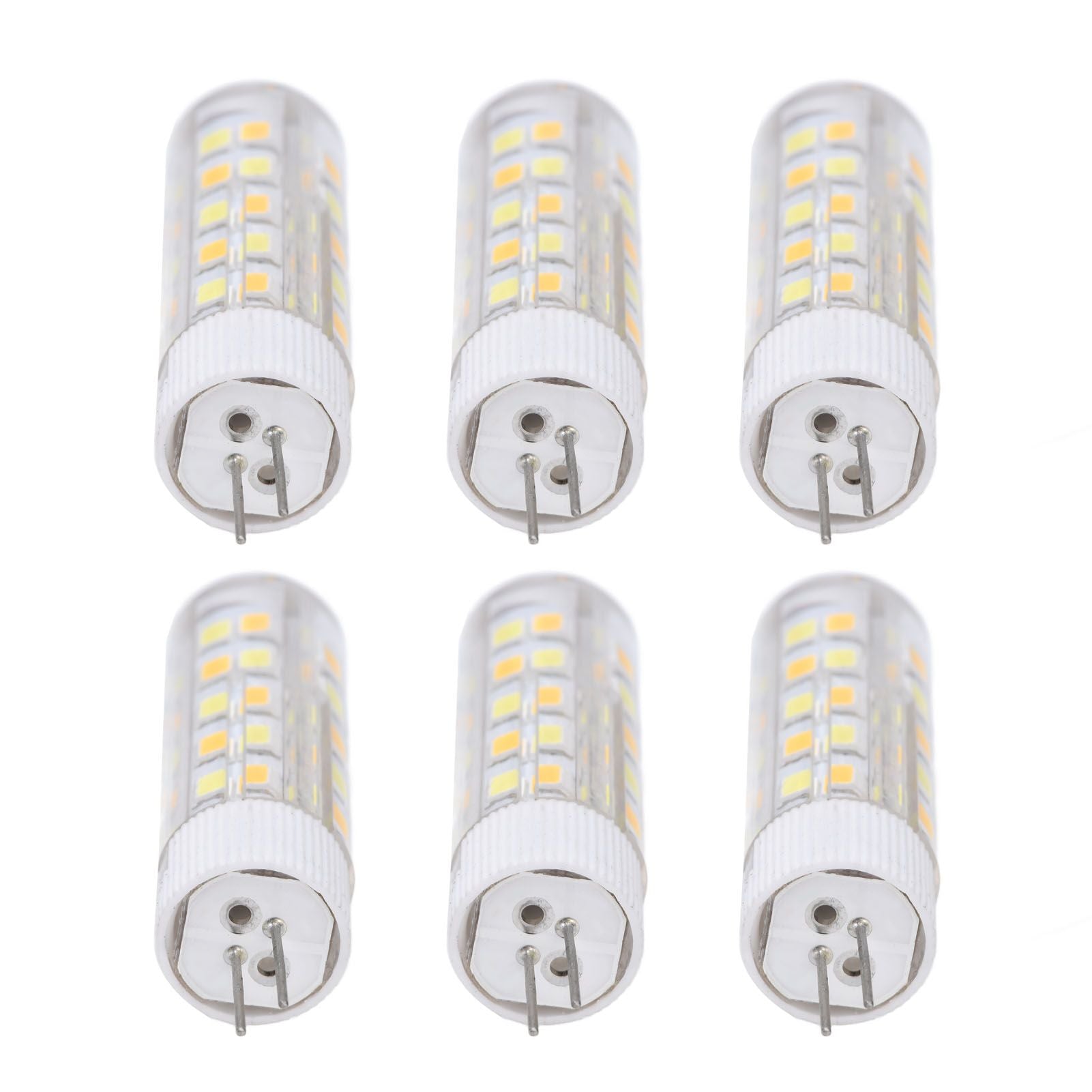 6PCS G4 Light Bulb 3 Light Color 220V Small Ceiling Lamp Bulb Wall Lamp Bulb for Home OfficeG4 7W 64LED V1294-YM0523-3119210280113