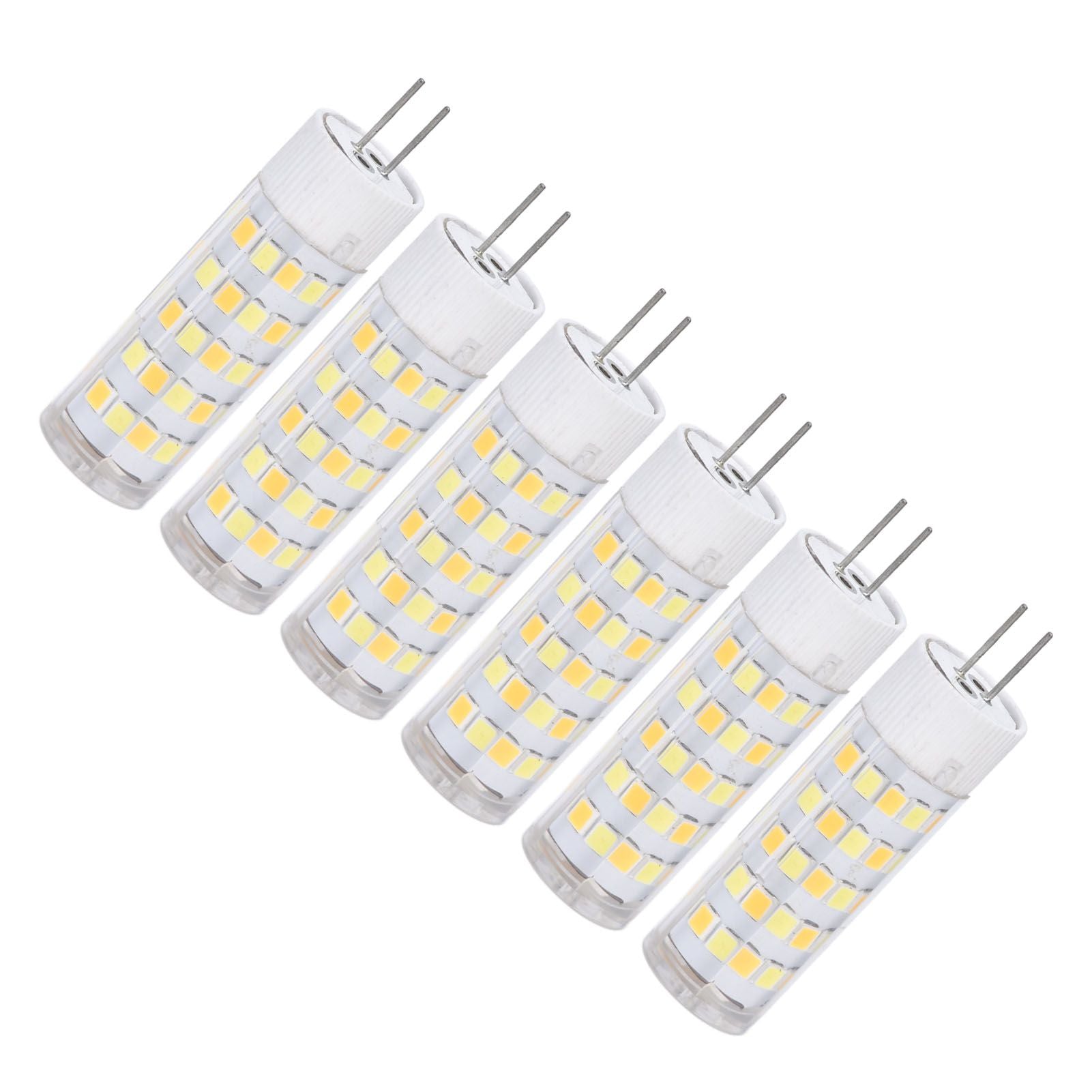 6PCS G4 Light Bulb 3 Light Color 220V Small Ceiling Lamp Bulb Wall Lamp Bulb for Home OfficeG4 7W 64LED V1294-YM0523-3119210280113