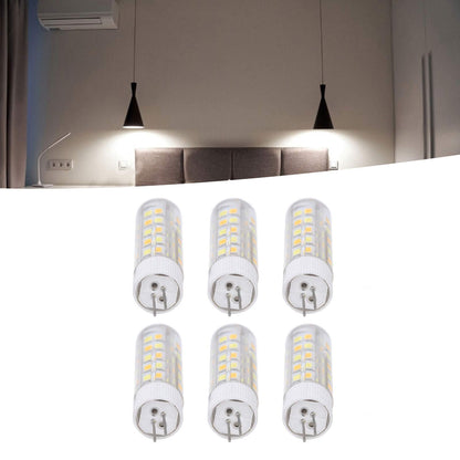 6PCS G4 Light Bulb 3 Light Color 220V Small Ceiling Lamp Bulb Wall Lamp Bulb for Home OfficeG4 7W 64LED V1294-YM0523-3119210280113