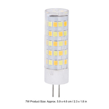 6PCS G4 Light Bulb 3 Light Color 220V Small Ceiling Lamp Bulb Wall Lamp Bulb for Home OfficeG4 7W 64LED V1294-YM0523-3119210280113