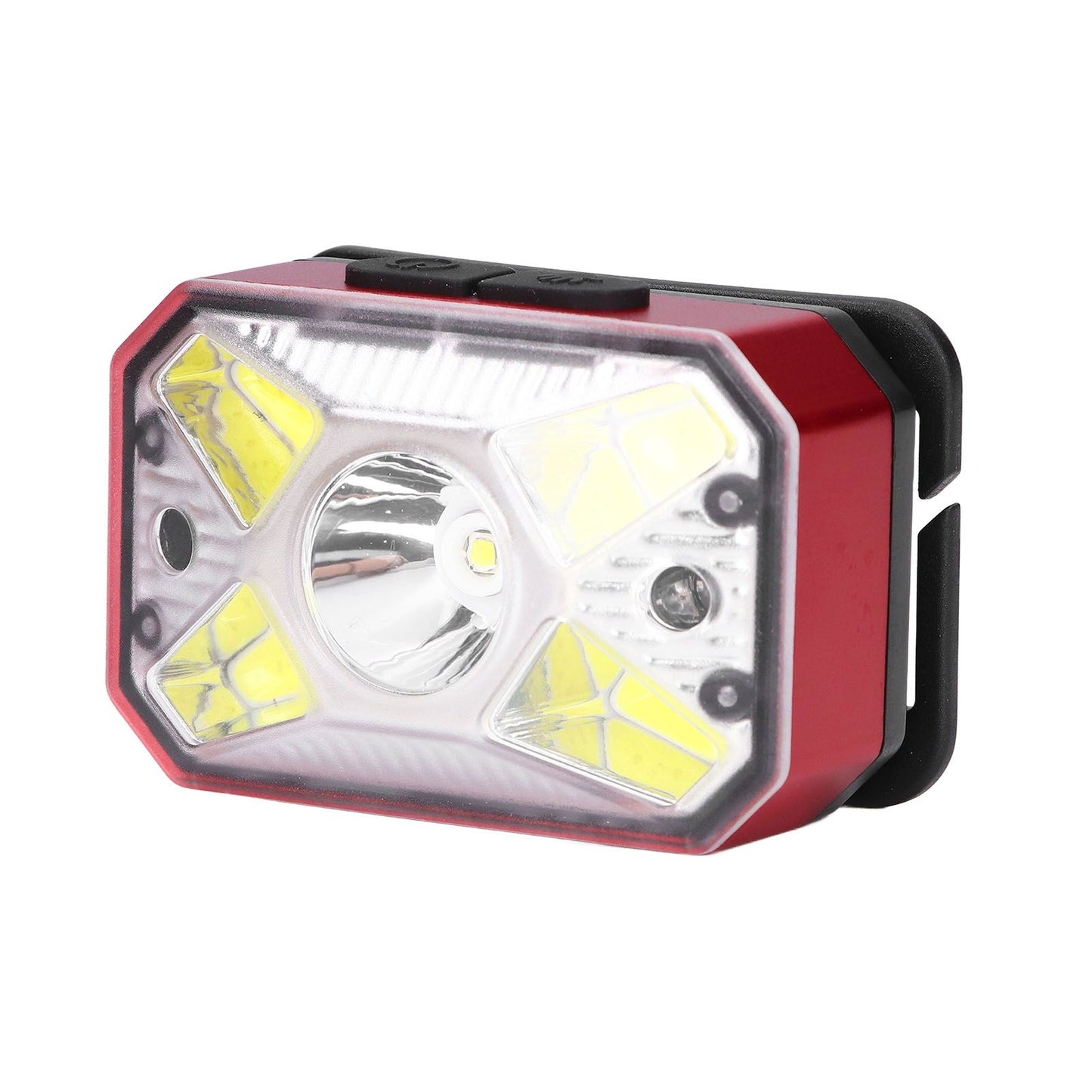 LED Headlight Outdoor COB Induction Headlight USB Charging Head Flashlight for Night RunningRed V1294-YM0523-3119210280611