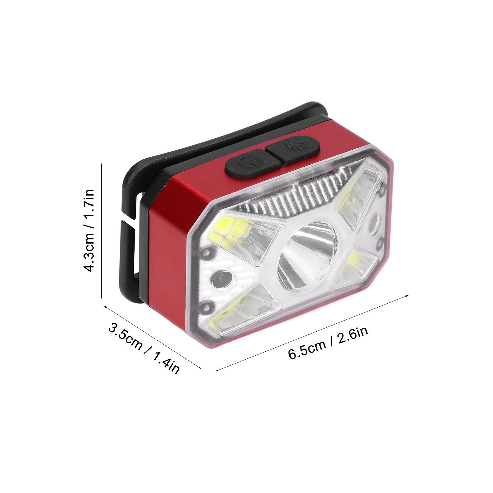 LED Headlight Outdoor COB Induction Headlight USB Charging Head Flashlight for Night RunningRed V1294-YM0523-3119210280611