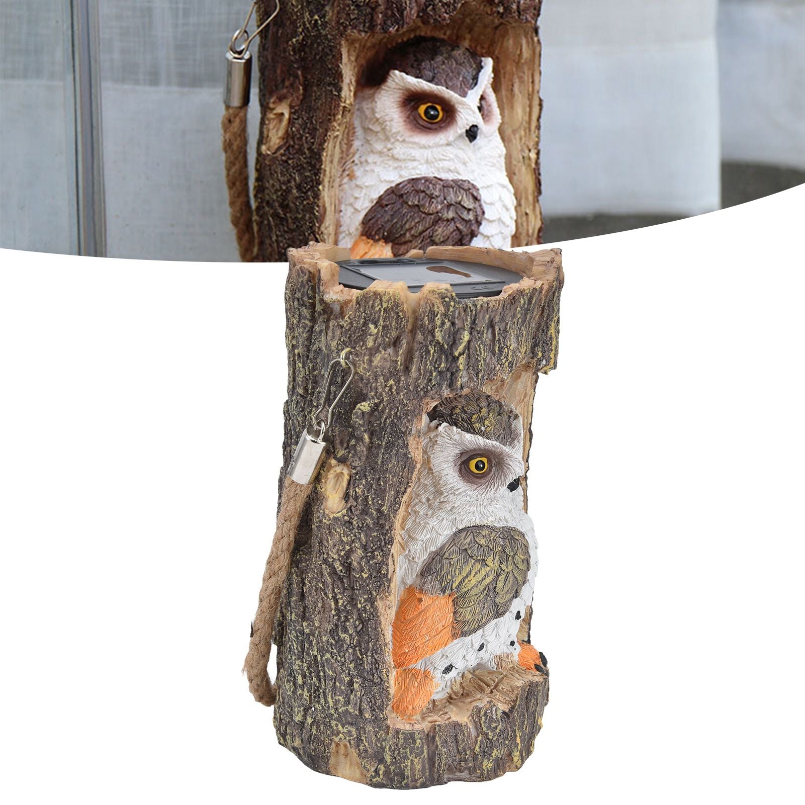 Owl Solar Light IP67 Waterproof High Simulation Eco Friendly Energy Saving Durable Resin Solar Hanging Lights V1294-YM0523-3119210338911