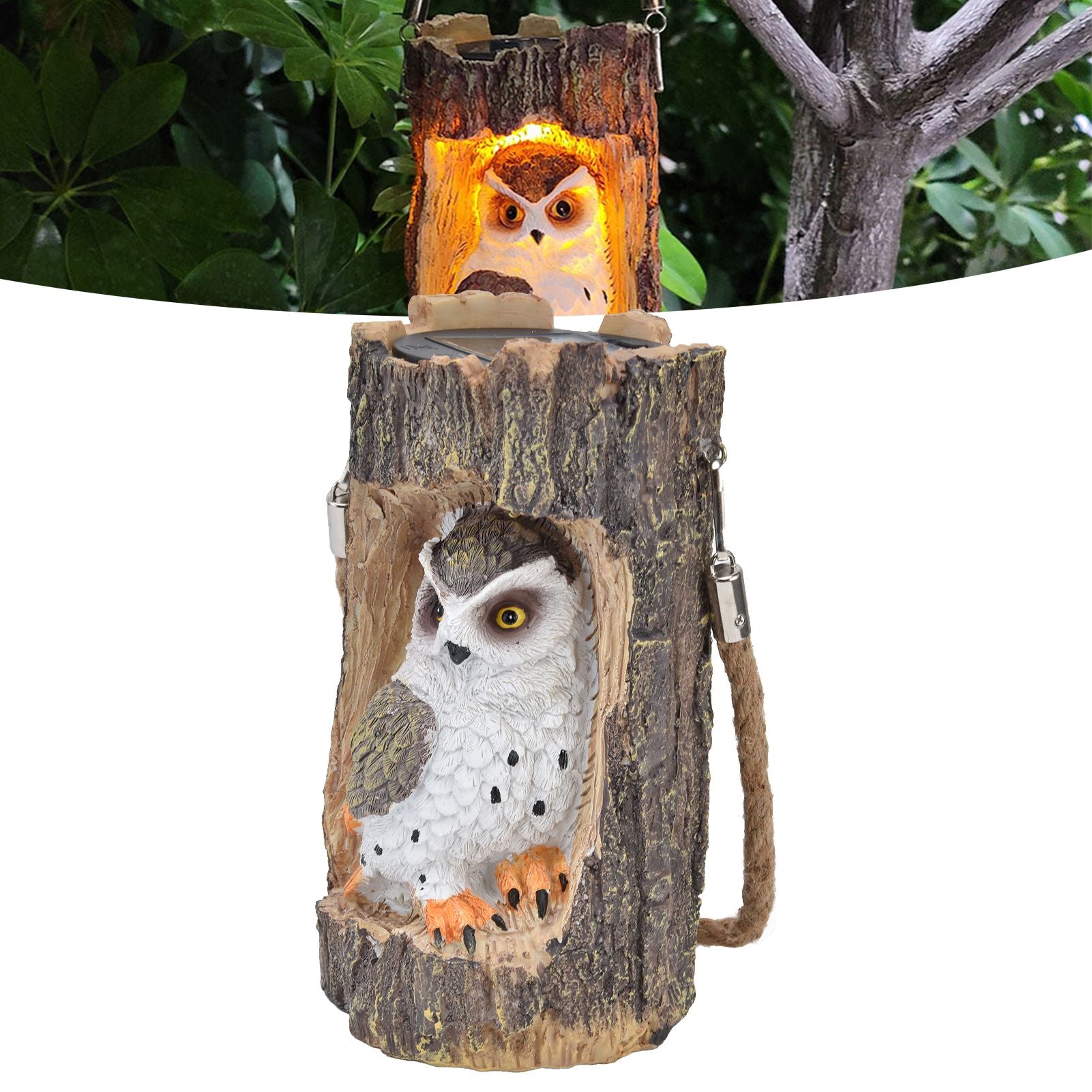 Owl Solar Light IP67 Waterproof High Simulation Eco Friendly Energy Saving Durable Resin Solar Hanging Lights V1294-YM0523-3119210338911