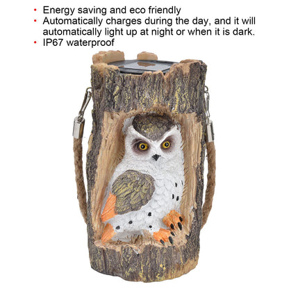 Owl Solar Light IP67 Waterproof High Simulation Eco Friendly Energy Saving Durable Resin Solar Hanging Lights V1294-YM0523-3119210338911