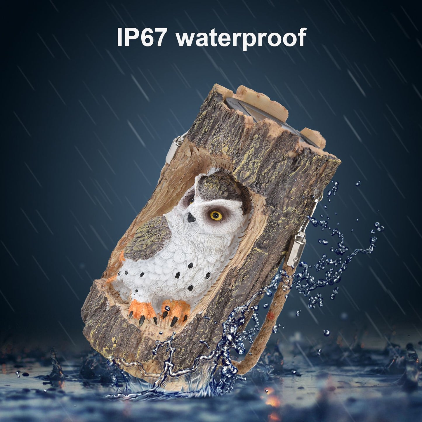Owl Solar Light IP67 Waterproof High Simulation Eco Friendly Energy Saving Durable Resin Solar Hanging Lights V1294-YM0523-3119210338911
