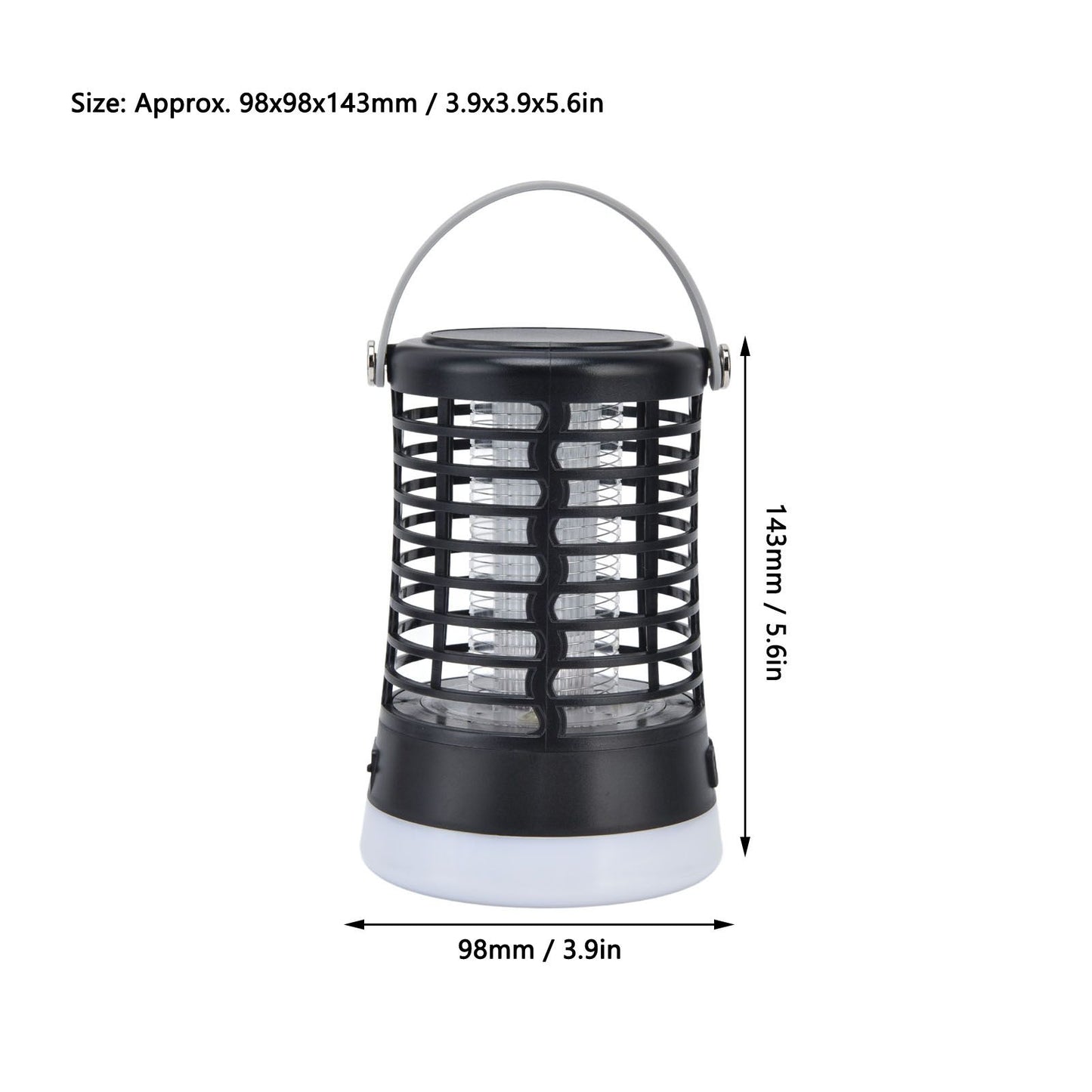 Electric Mosquito Light USB Charging Mosquito Trap Lamp with 3 Light Colors for Bedroom Kitchen Office Garden V1294-YM0523-3119210340611