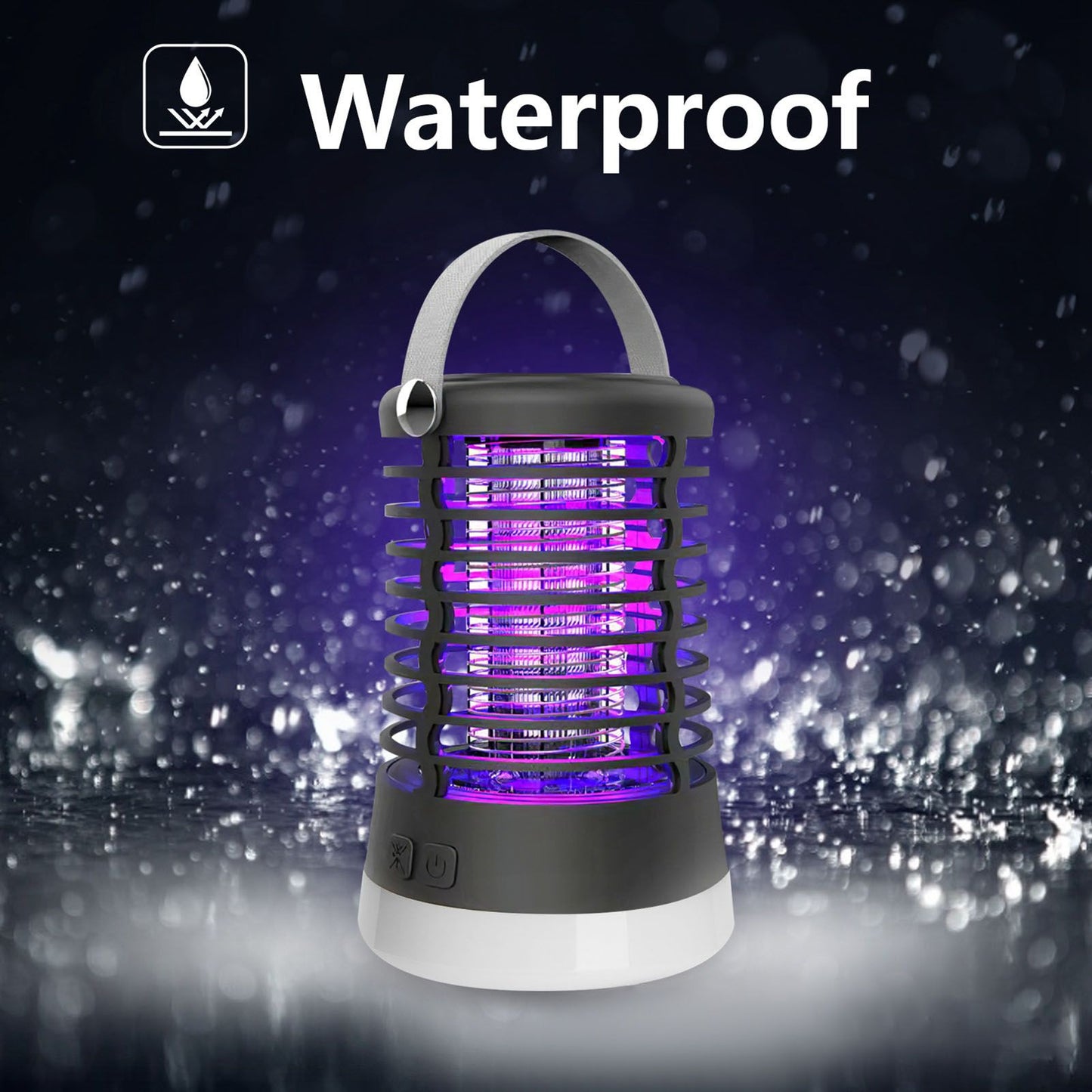 Electric Mosquito Light USB Charging Mosquito Trap Lamp with 3 Light Colors for Bedroom Kitchen Office Garden V1294-YM0523-3119210340611