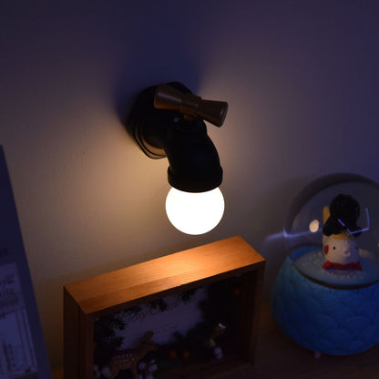 Creative LED Faucet Night Light USB Charging Voice Controlled Induction Bedside Lamp for Corridor V1294-YM0523-3119210340911