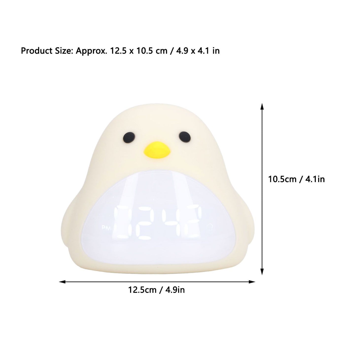 Cute Bird Alarm Clock Light LED Night Lamp USB Charging Cartoon Clock Night Light for Bedroom V1294-YM0523-3119210341011