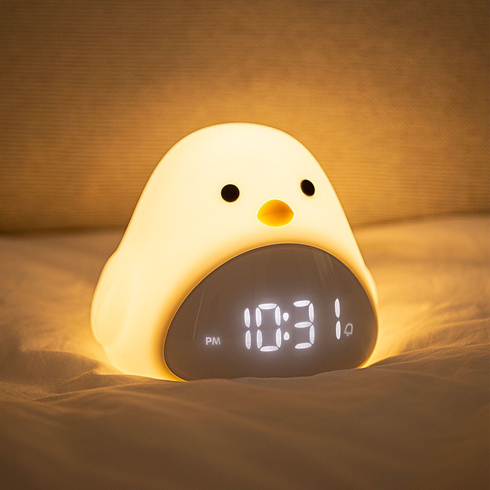Cute Bird Alarm Clock Light LED Night Lamp USB Charging Cartoon Clock Night Light for Bedroom V1294-YM0523-3119210341011