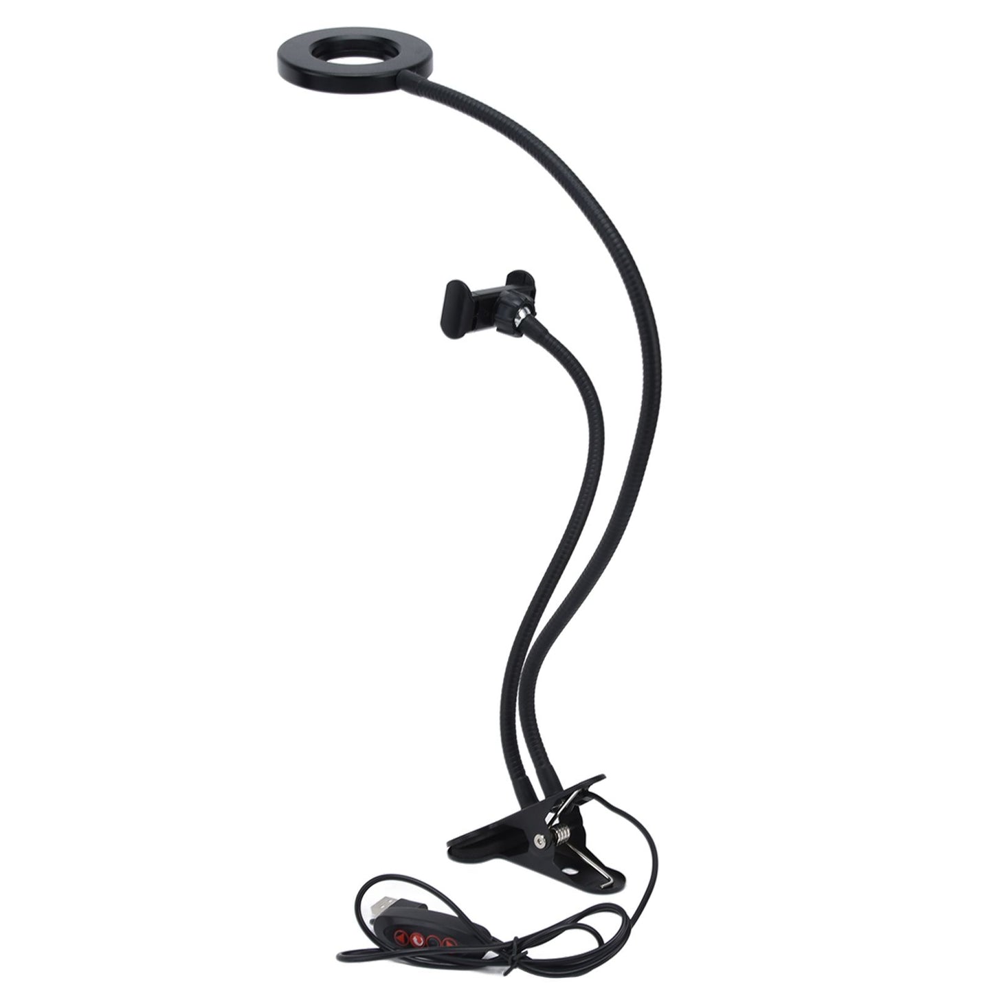 Mobile Phone Live Lighting 3 Colour Adjustable Angle Light Multifunction USB Power Supply Selfie Rings Light V1294-YM0523-3119210341611